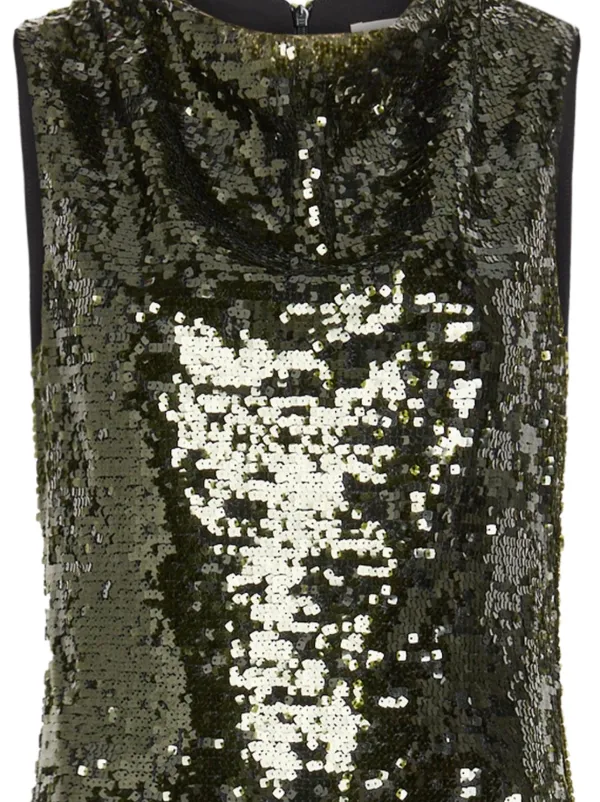 shona joy green maxi dress Olympia | detail_sequin