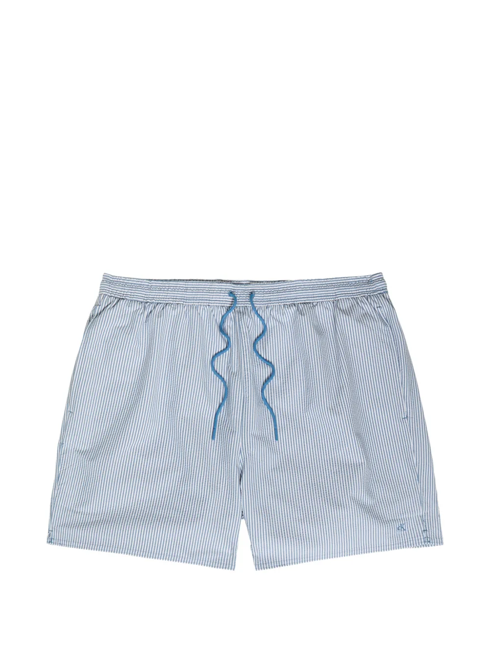Calvin Klein 条纹泡泡纱泳裤 | 蓝色 | Image 1