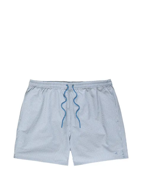Calvin Klein striped seersucker swim shorts