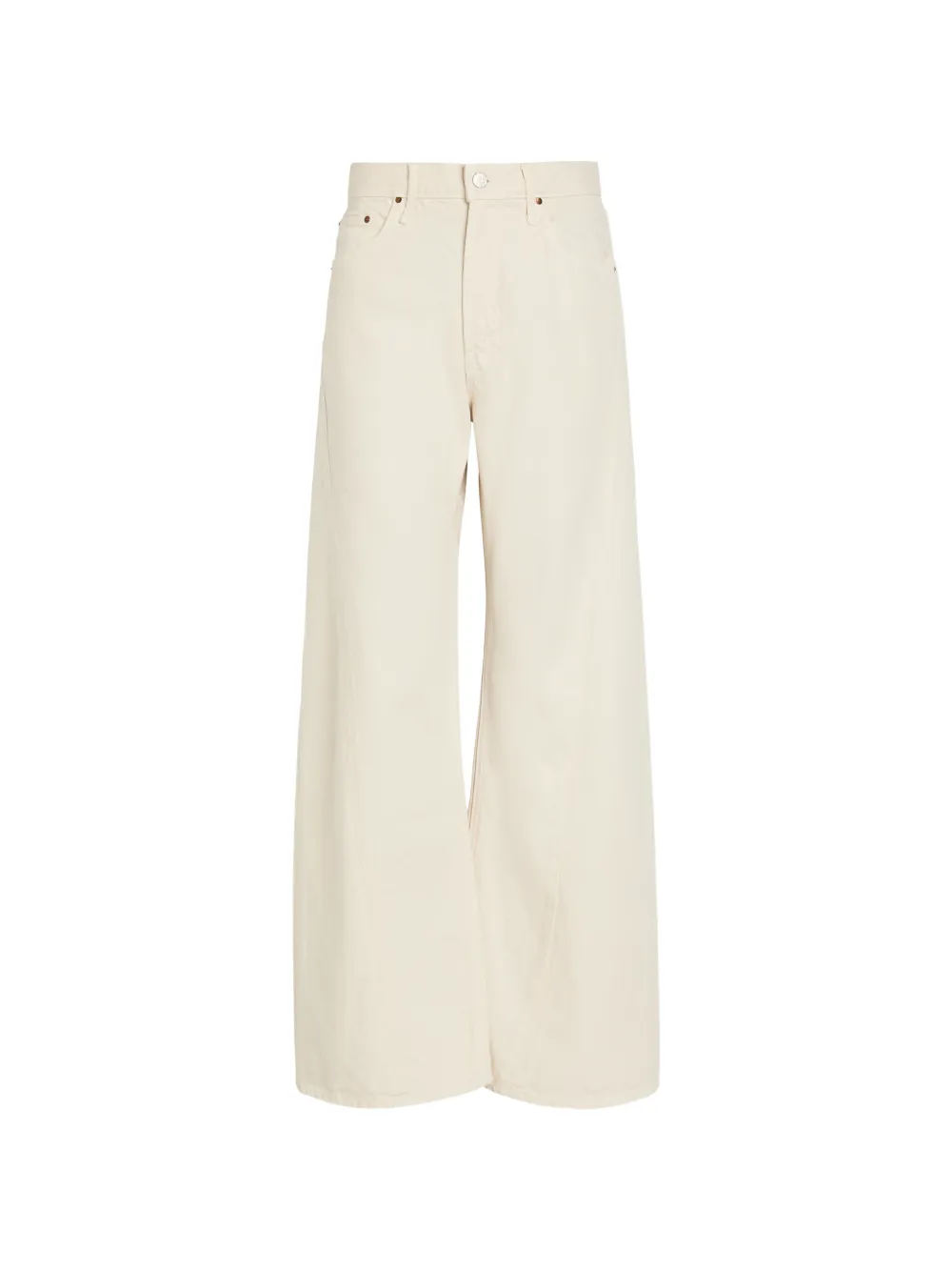 MOTHER panelled wide-leg jeans - Bianco