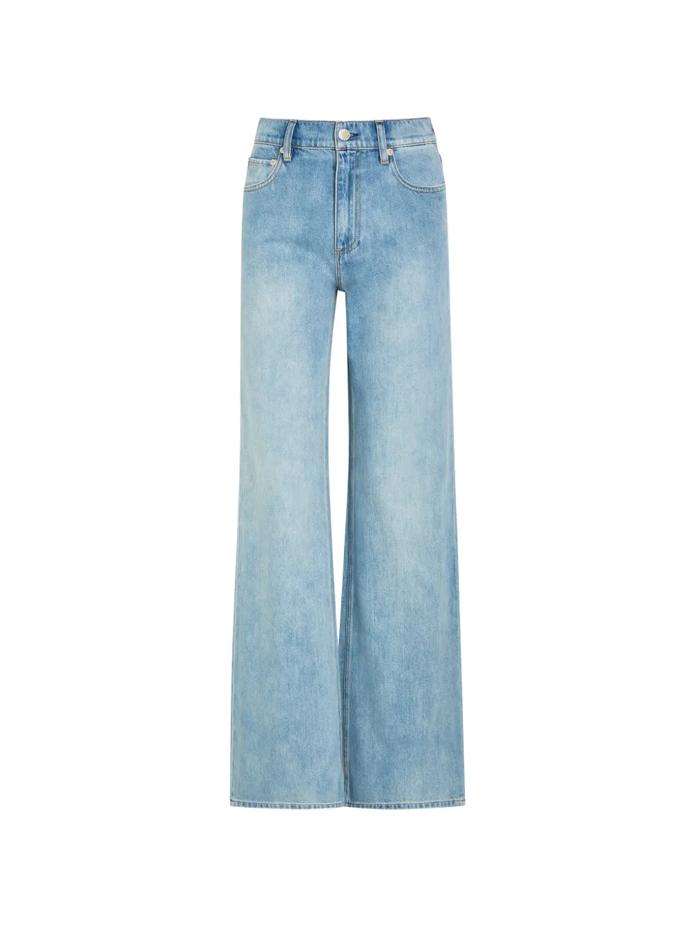 alice + olivia Chic faded wide-leg jeans - Blu