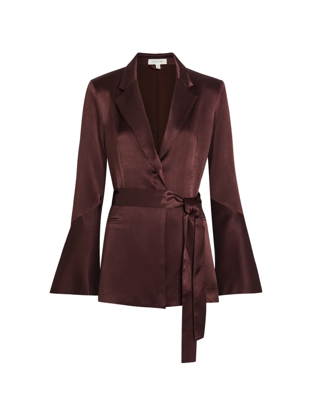 Shona Joy Blazer Lune con maniche svasate - Marrone