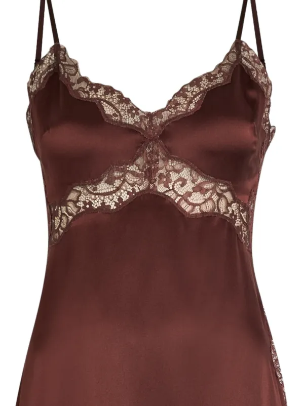 reformation brown lace dress Reformation Lucine Dress Lace 2 in Brown