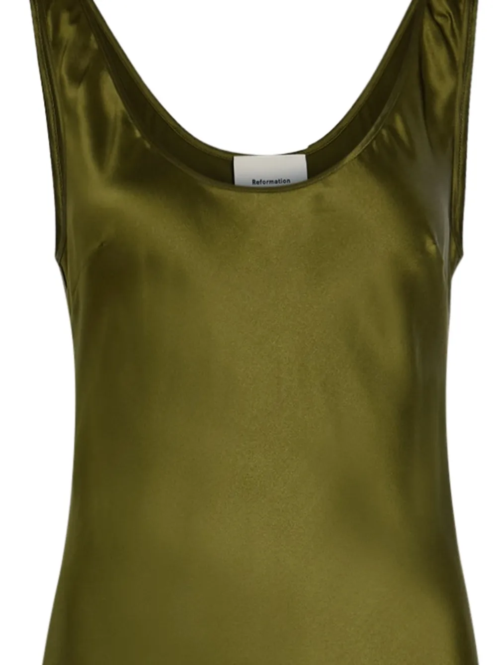  Reformation Vestido Largo Pamela - Verde 