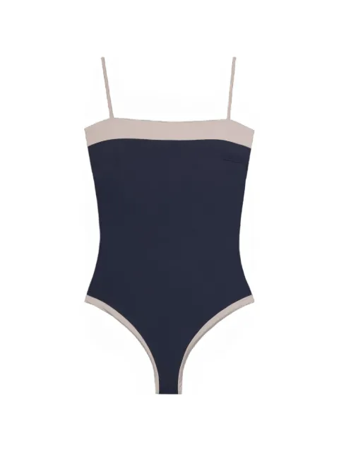 Moorer Key contrasting-trim swimsuit