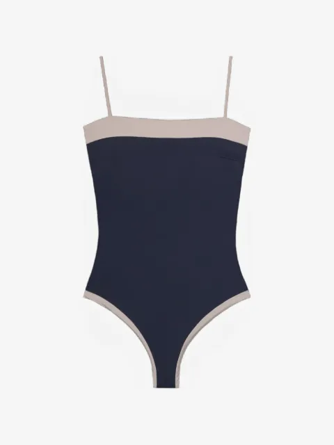 Moorer Key contrasting-trim swimsuit