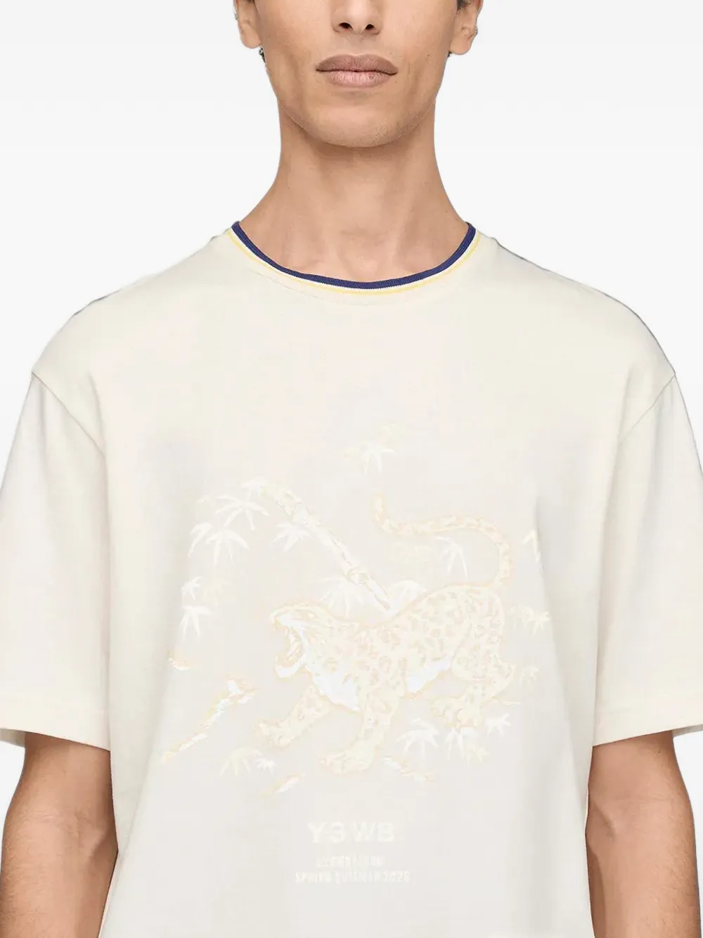 Y-3 T-shirt met grafische print Wit
