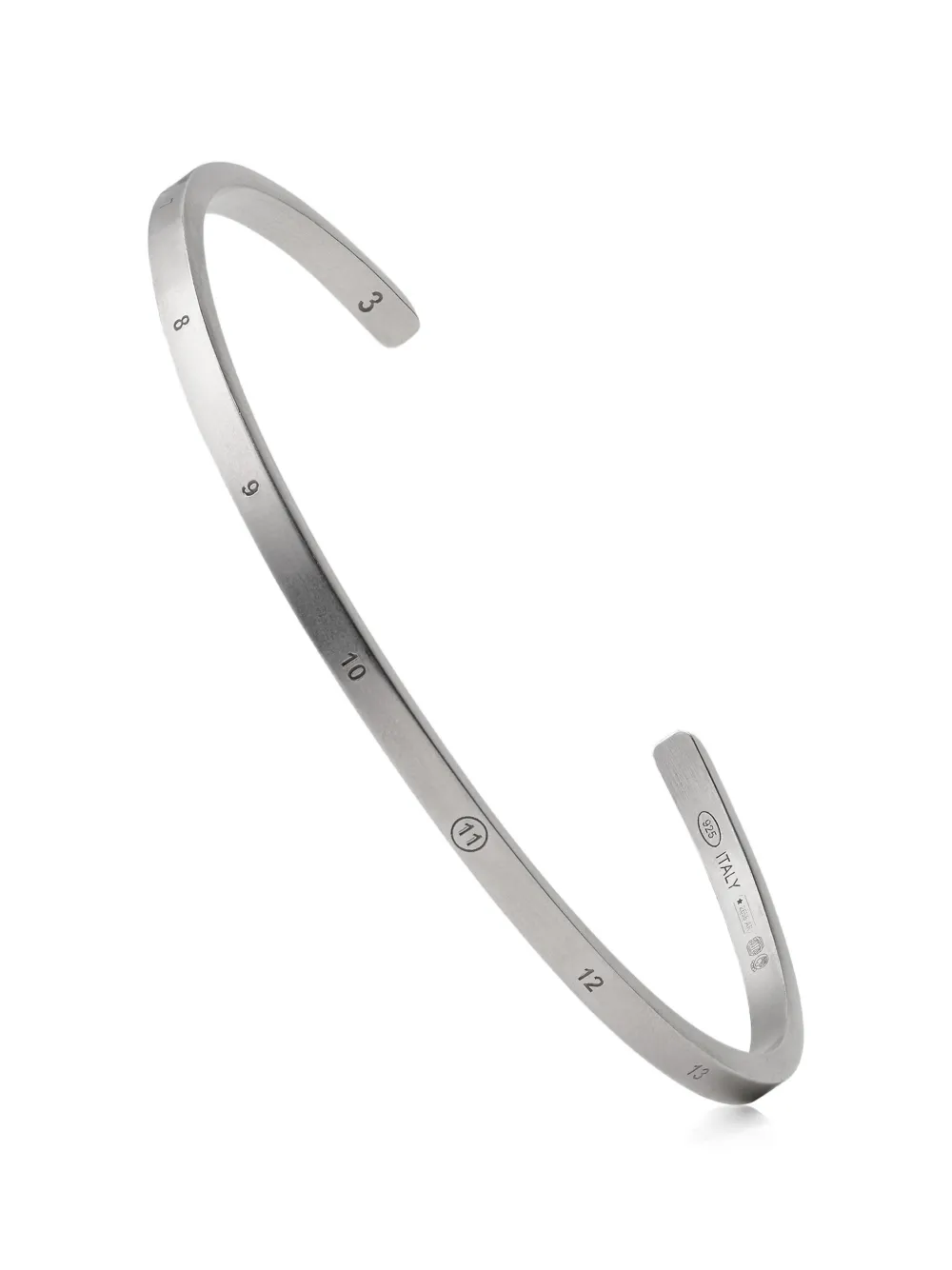 Maison Margiela Numeric cuff bracelet - Silver