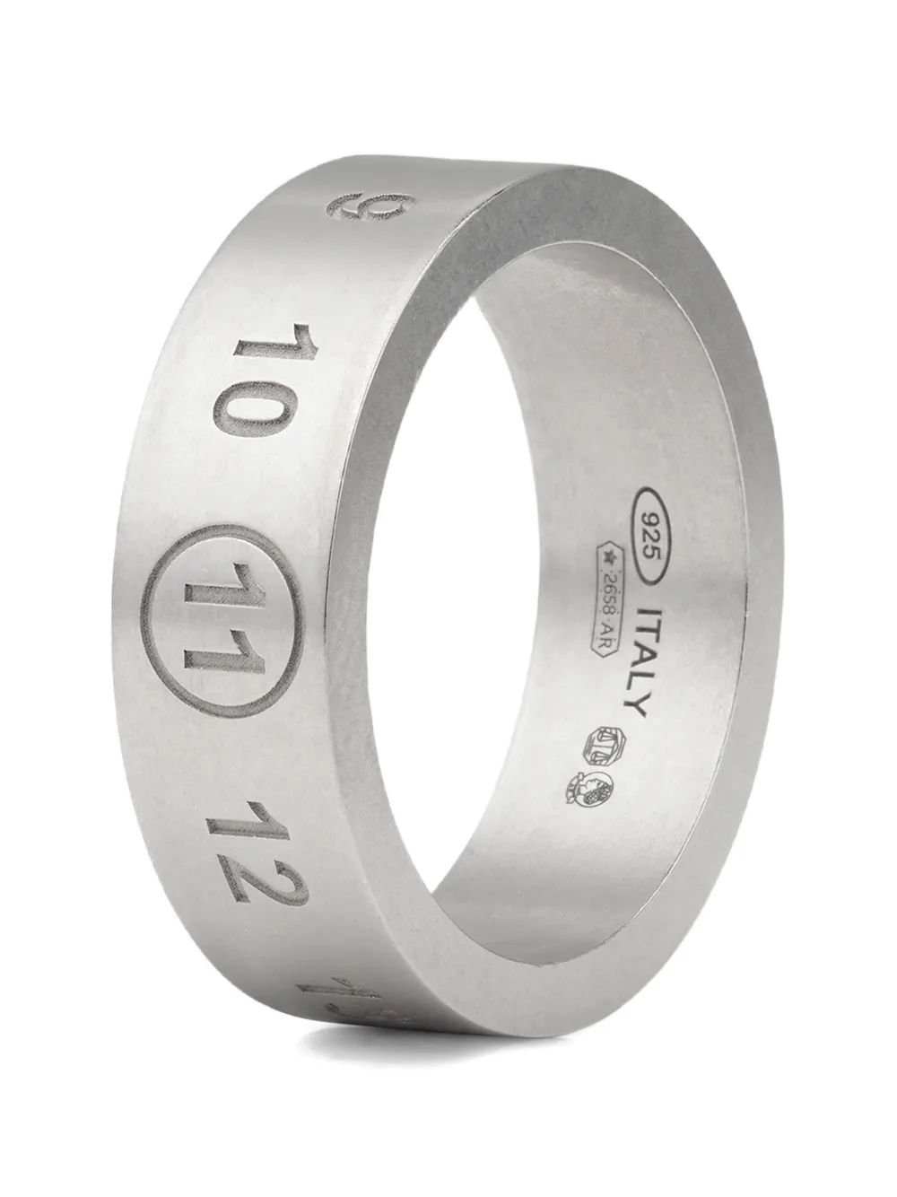 Maison Margiela engraved numeric-sequence ring | plateado | Image 1