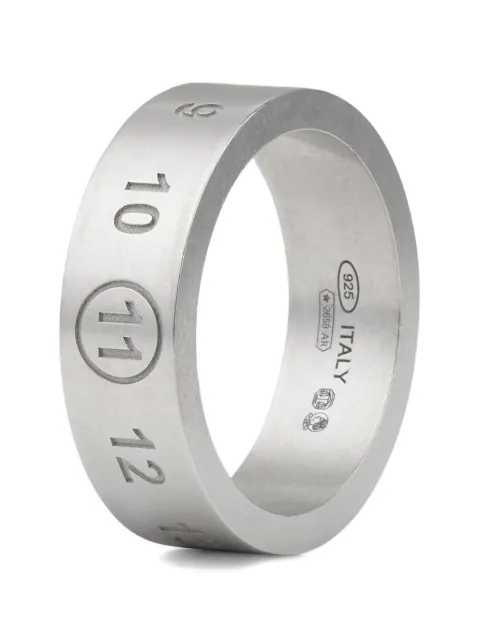 Maison Margiela engraved numeric-sequence ring