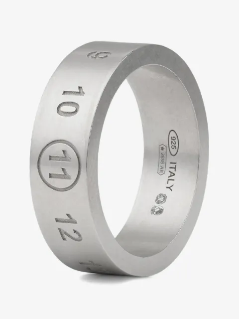 Maison Margiela engraved numeric-sequence ring