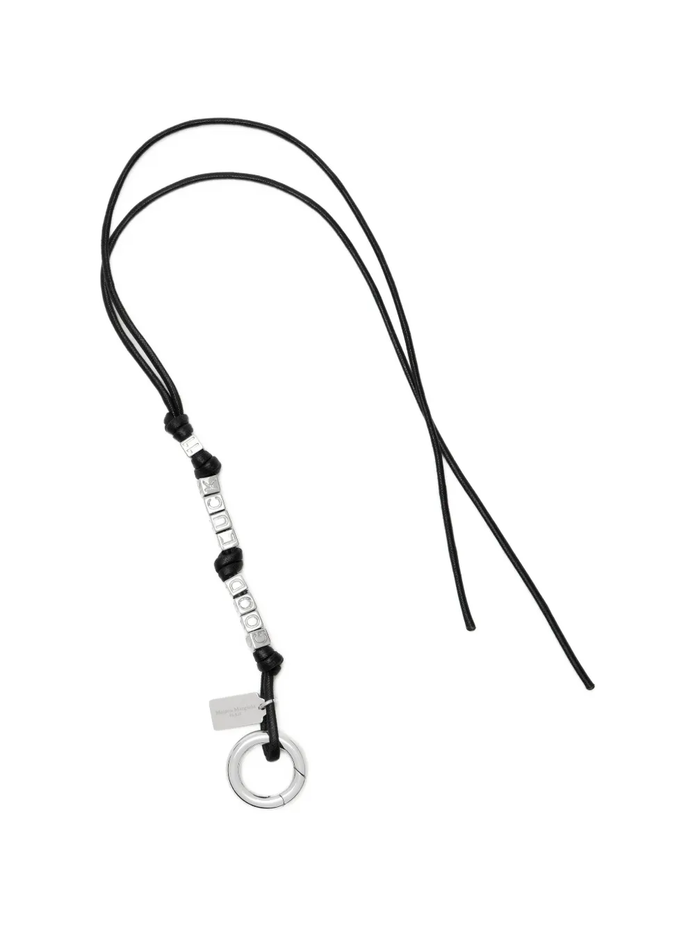Maison Margiela Letters Keyring | Black | FARFETCH