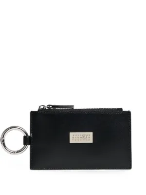 MM6 Maison Margiela Numeric zip-up Wallet | Black | FARFETCH