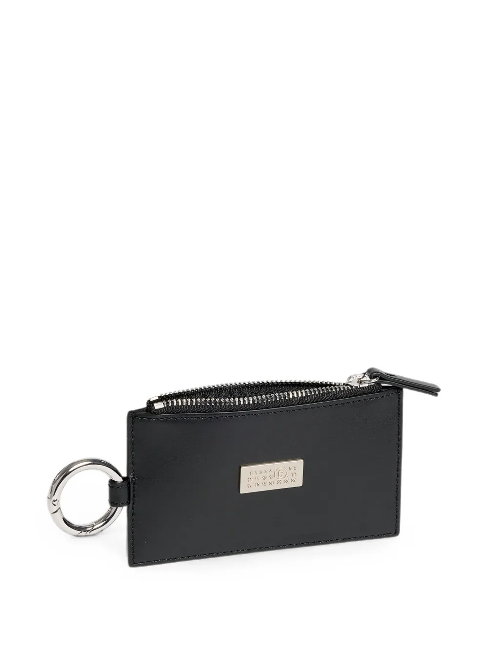 MM6 Maison Margiela Leather Zip Wallet | Black | FARFETCH GE