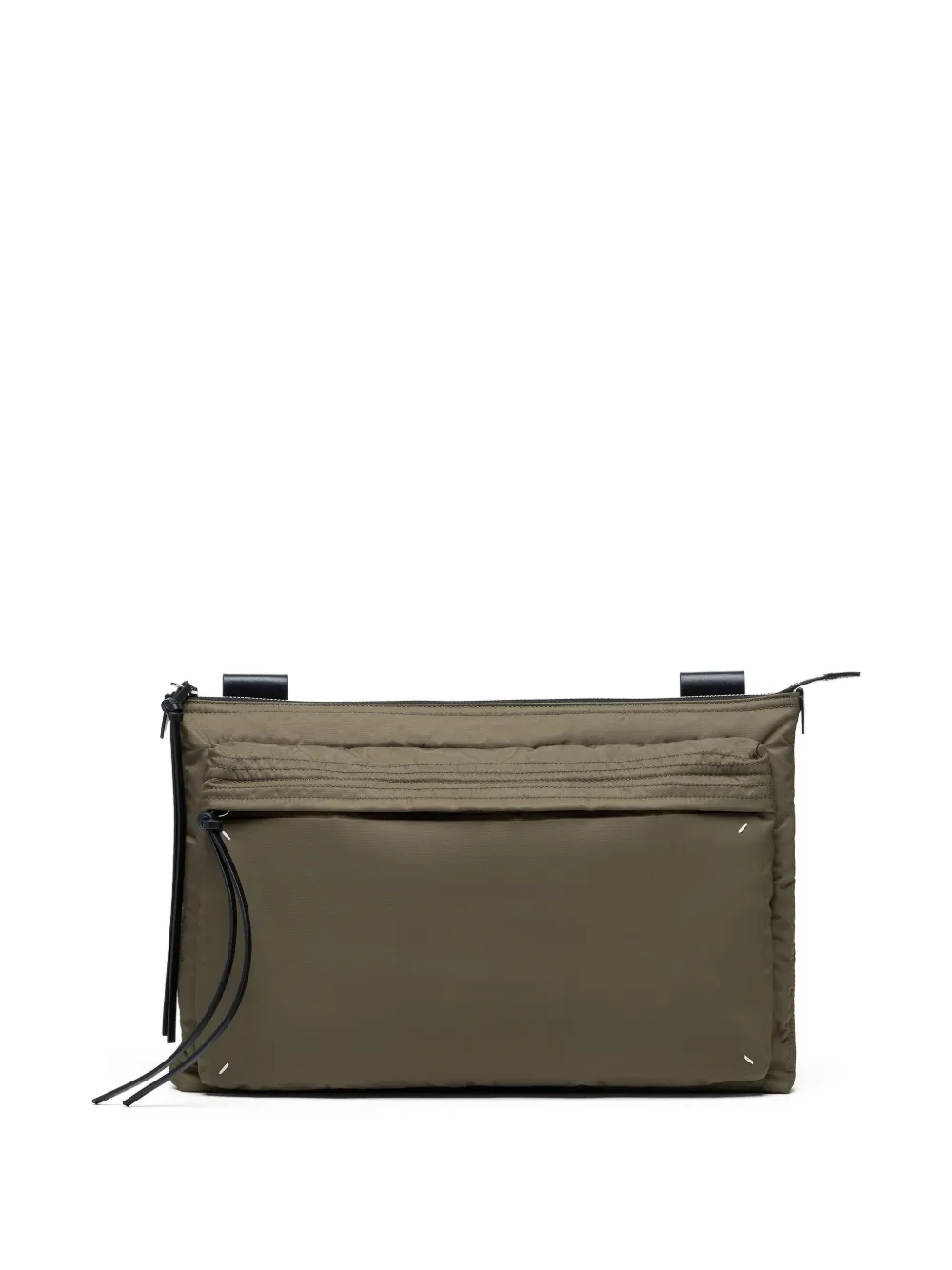 Maison Margiela Schoudertas met rits en stiksels Groen