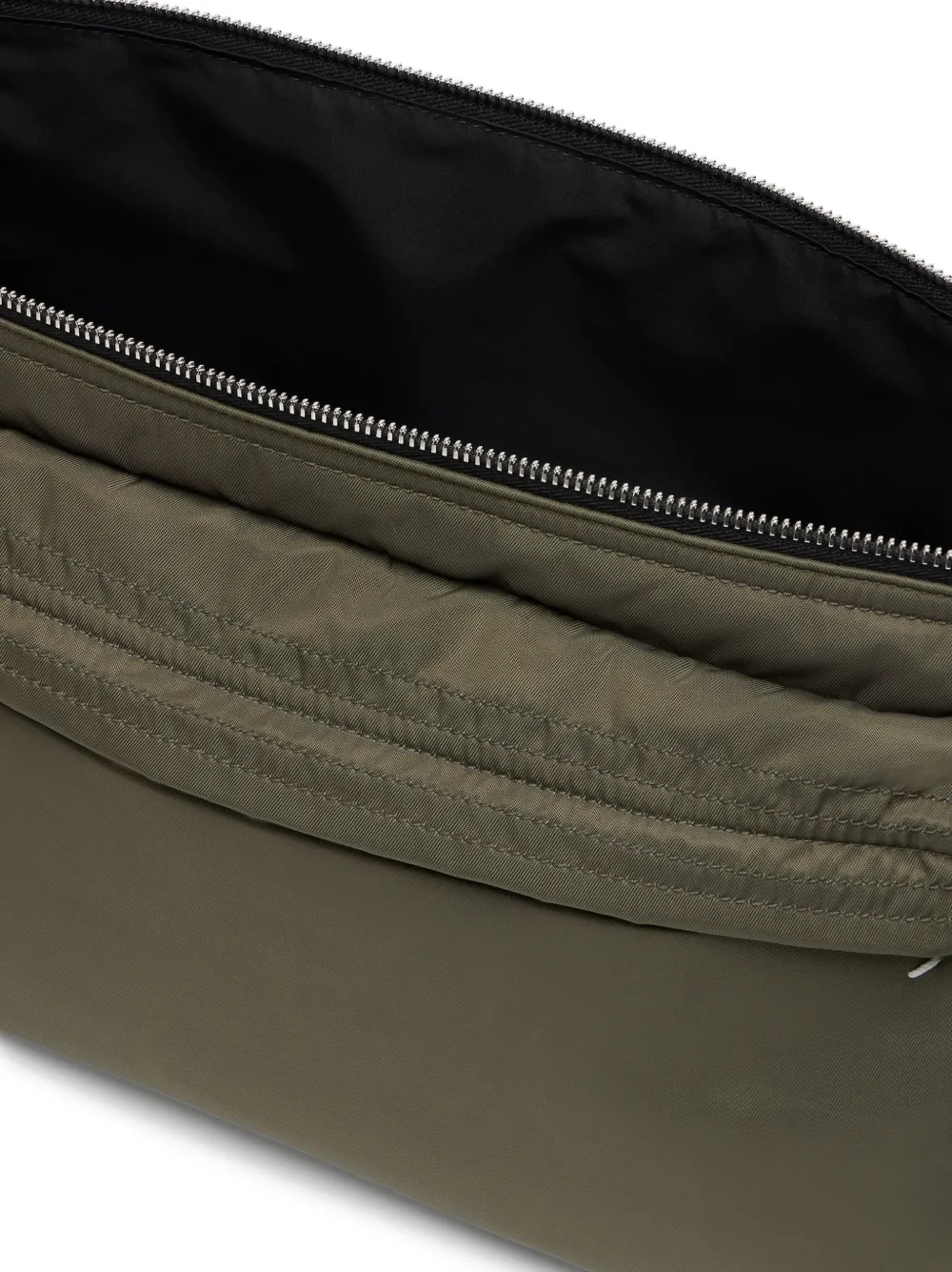 Maison Margiela Schoudertas met rits en stiksels Groen