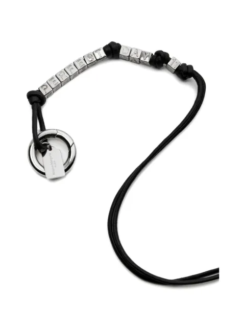 Maison Margiela beaded leather keyring