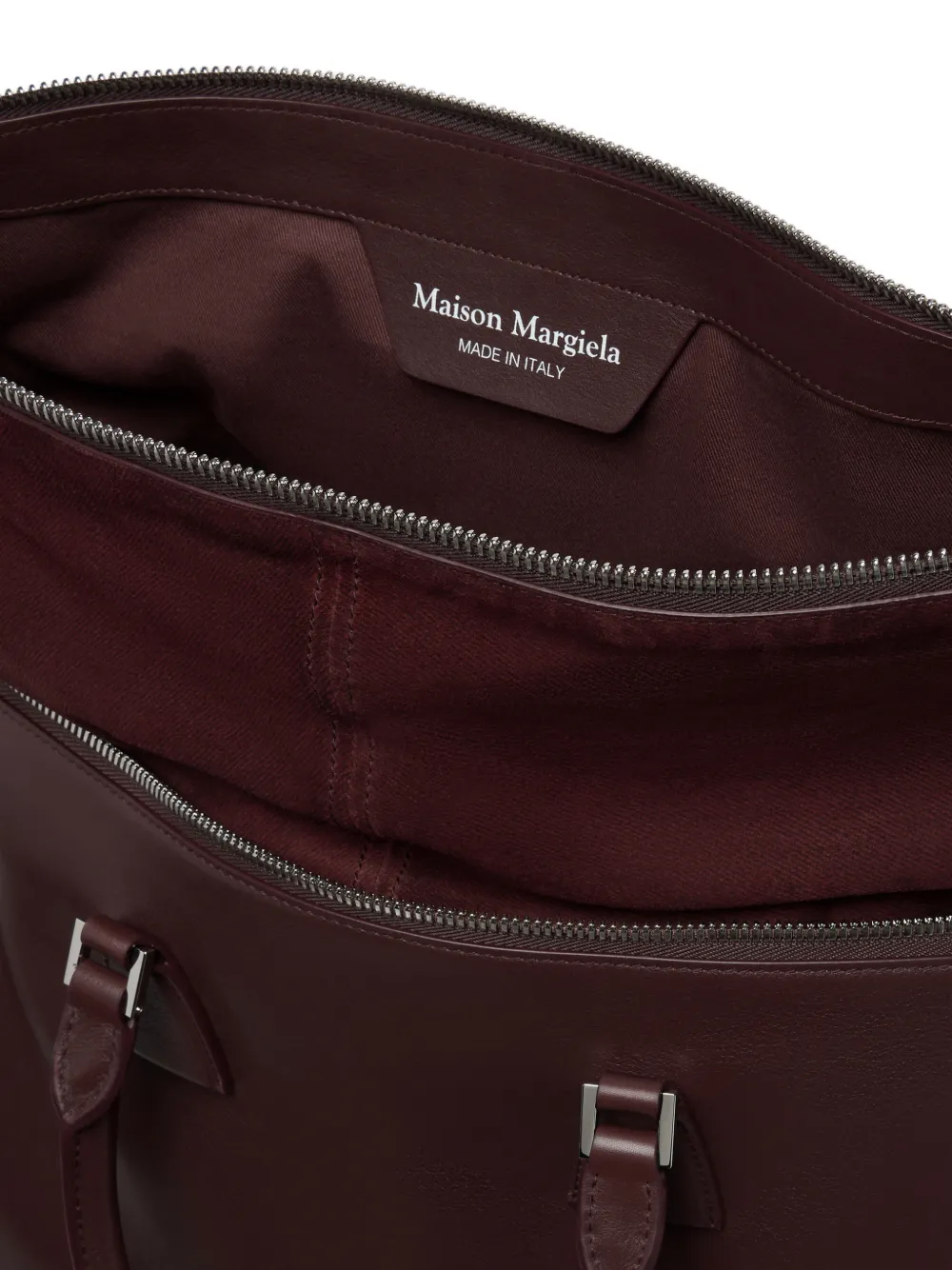 Maison Margiela 5AC Soft grote leren schoudertas Rood