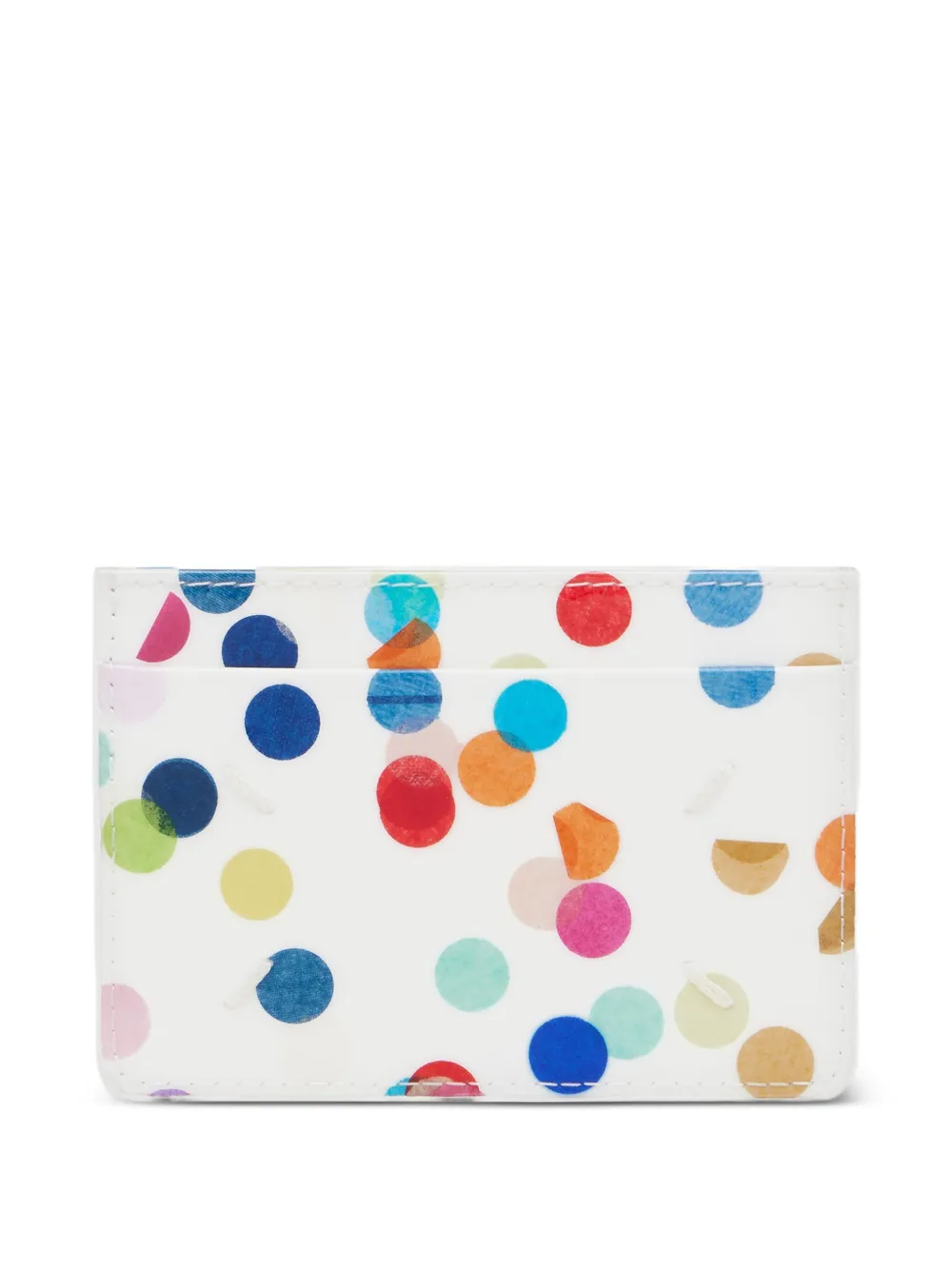 Maison Margiela Smalle pasjeshouder met print Wit