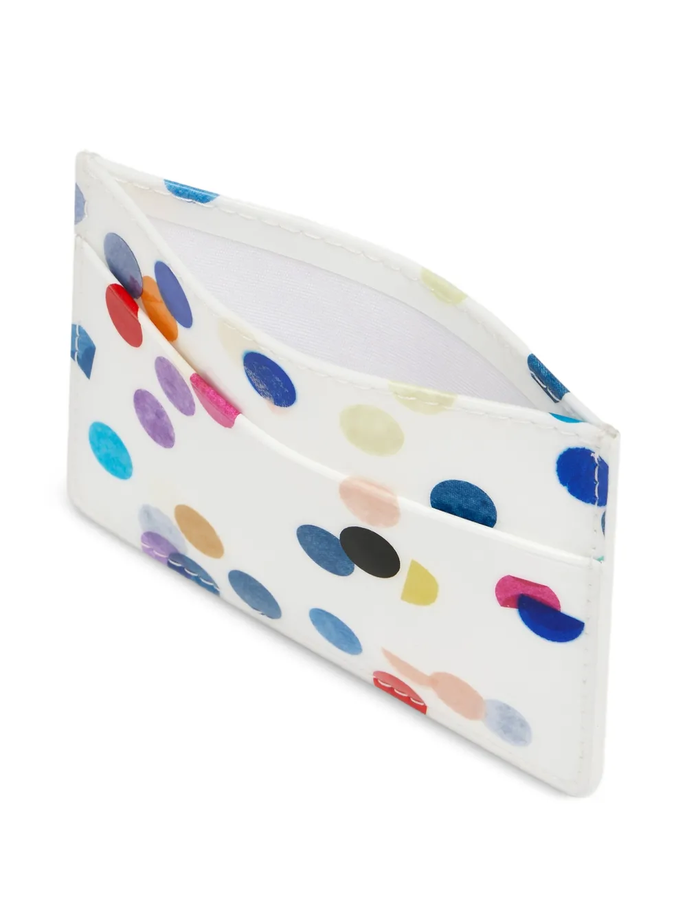 Maison Margiela Smalle pasjeshouder met print Wit