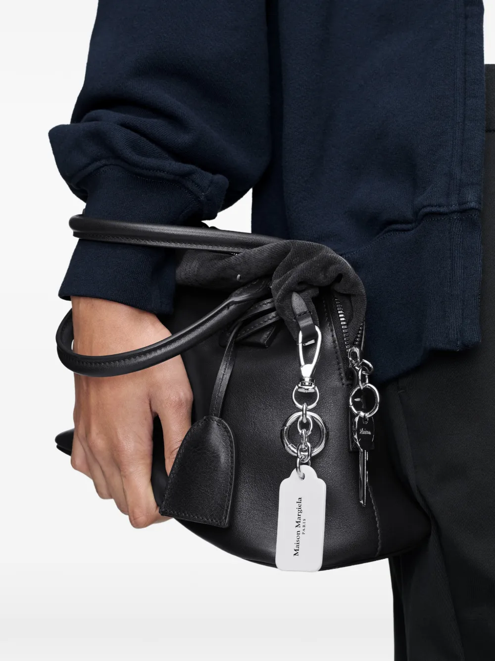Maison Margiela Sleutelhanger met print Wit