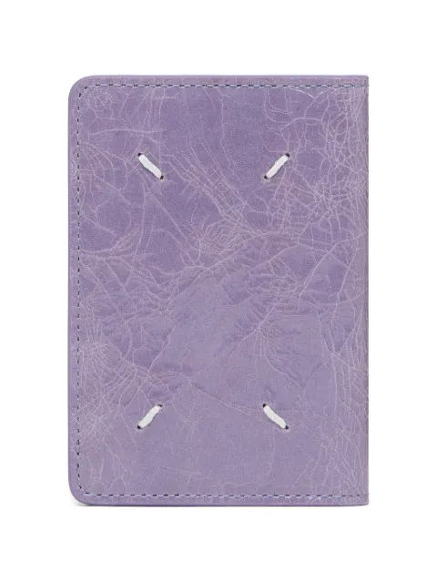 Maison Margiela tarjetero Four Stitches con efecto arrugado