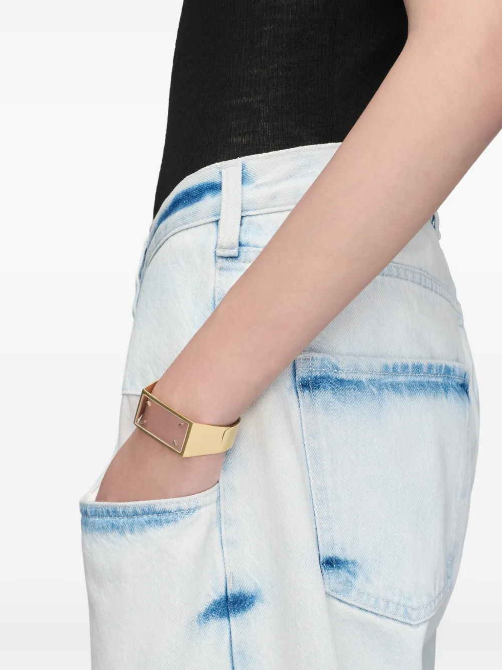 Maison Margiela Four Stitches cuff bracelets - Oro