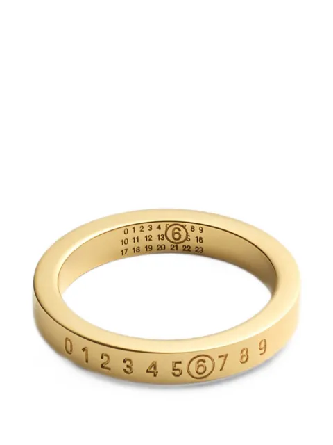 MM6 Maison Margiela gold Numeric ring