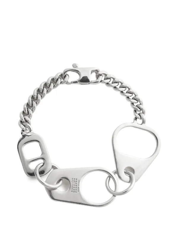 MM6 Maison Margiela Bottle Cap Chain Bracelet in Silver