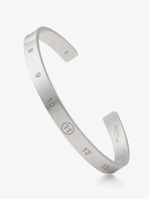 Maison Margiela engraved-Number cuff bracelet