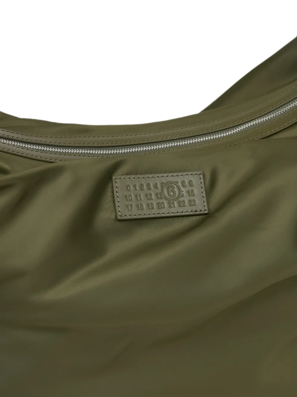 MM6 Maison Margiela Schoudertas met logopatch Groen