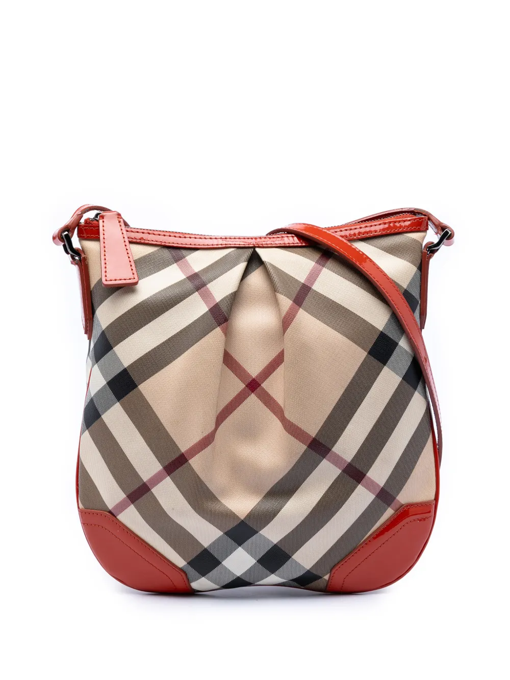 Burberry Pre-Owned 2000-2017 Supernova Check Coated Canvas Dryden crossbody bag - Orange