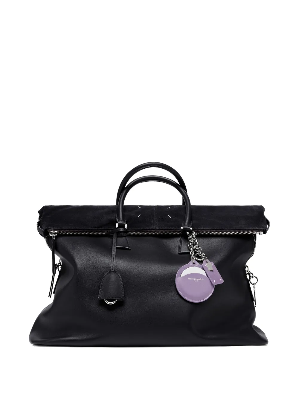 Maison Margiela Sleutelhanger met dubbel label Paars