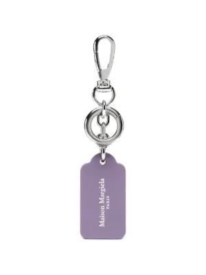 Maison Margiela Four Stitches Tag Keyring | Black | FARFETCH