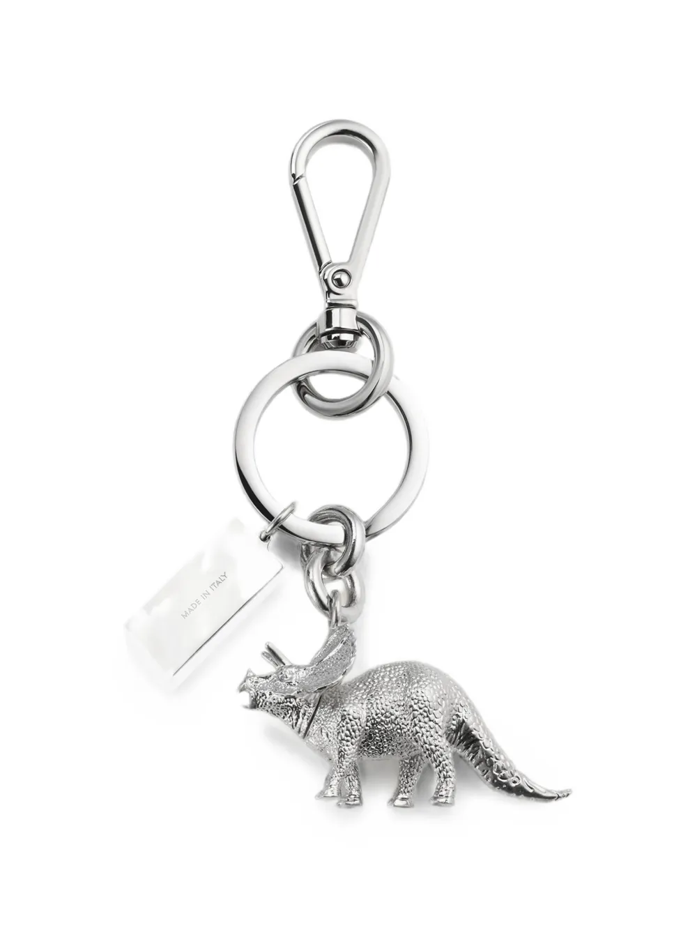 MM6 Maison Margiela Sleutelhanger met dinosaurus bedel Zilver
