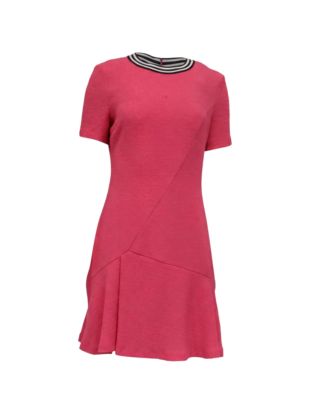 Pre-owned Sandro Reva Short-sleeve Mini Dress In Pink