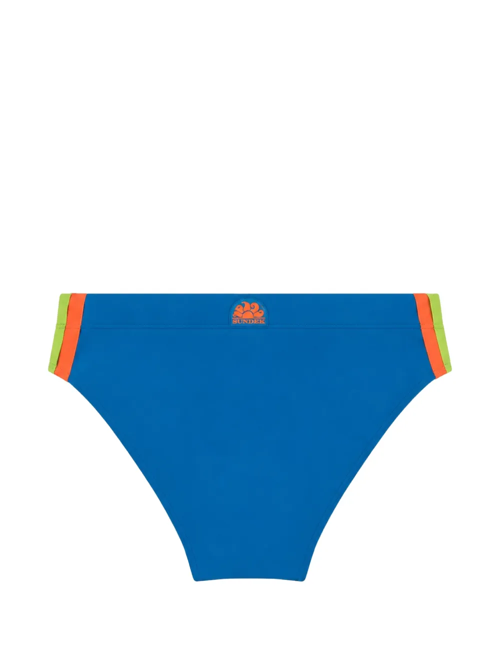 Sundek Zwembroek met trekkoord en logoprint Blauw