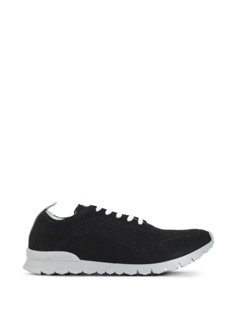 Kiton knit lace-up sneakers