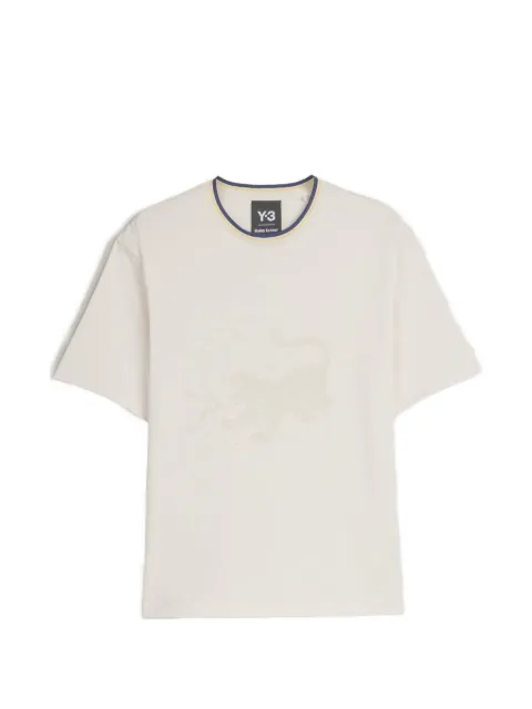 Y-3 x Wales Bonner tiger-print ringer T-shirt