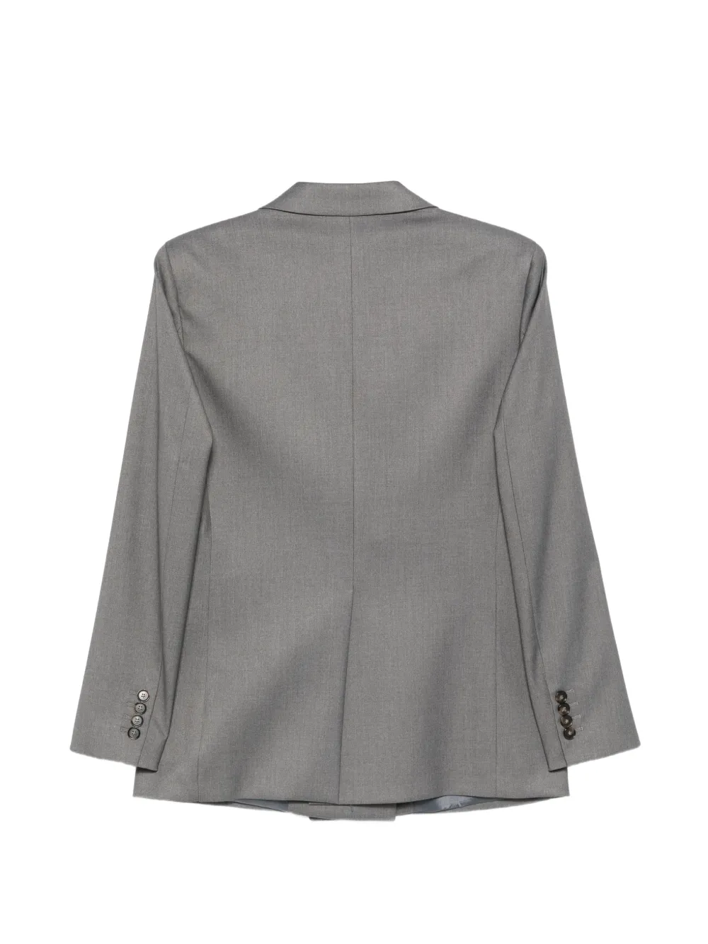 Manuel Ritz double-breasted peaked-lapels jacket Grijs
