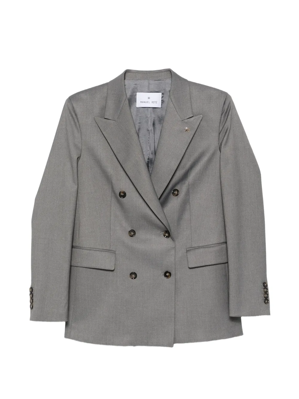 Manuel Ritz double-breasted peaked-lapels jacket
