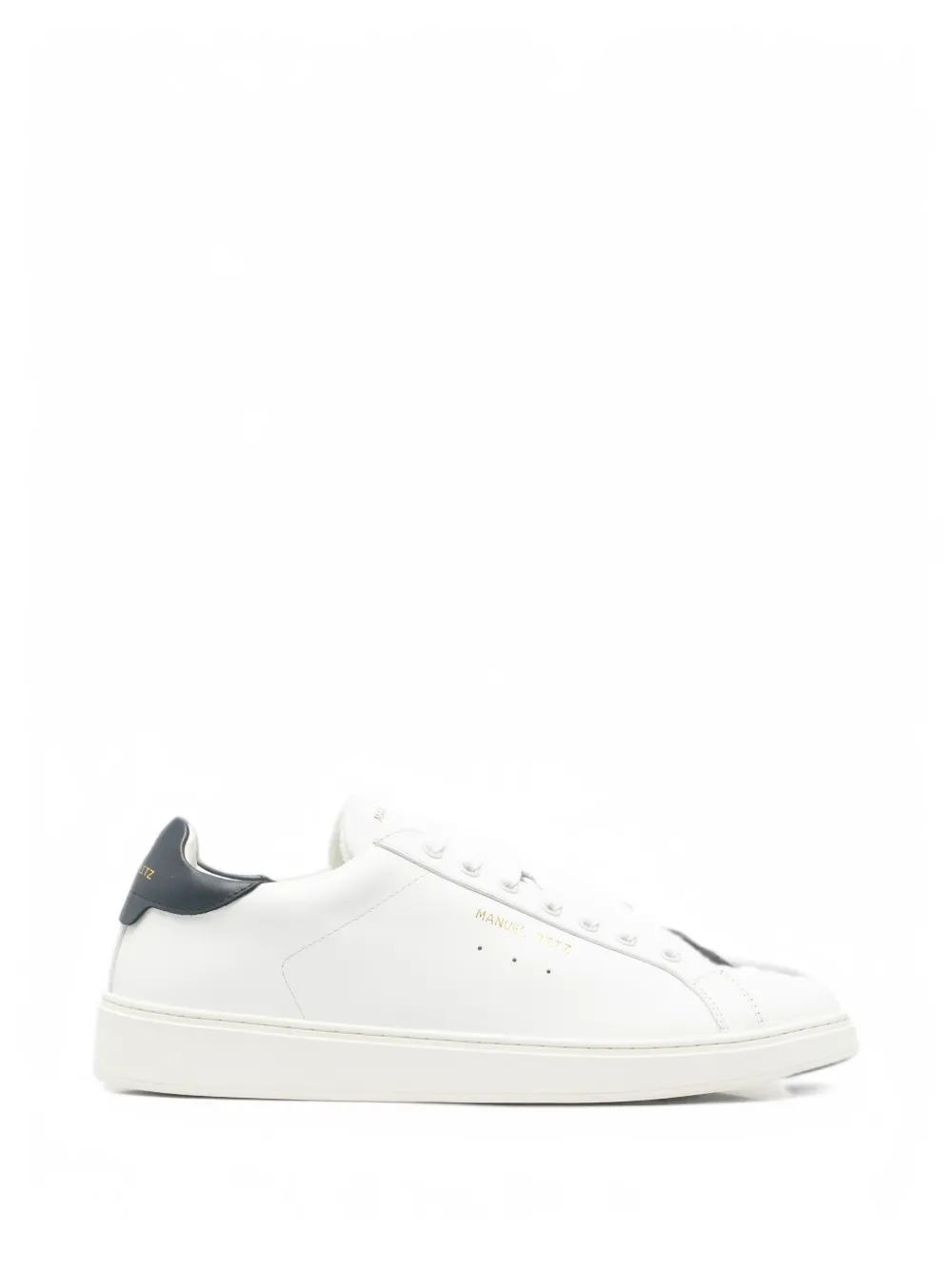 Manuel Ritz logo-print leather sneakers - Blanc Manuel Ritz logo-print leather sneakers - Blanc