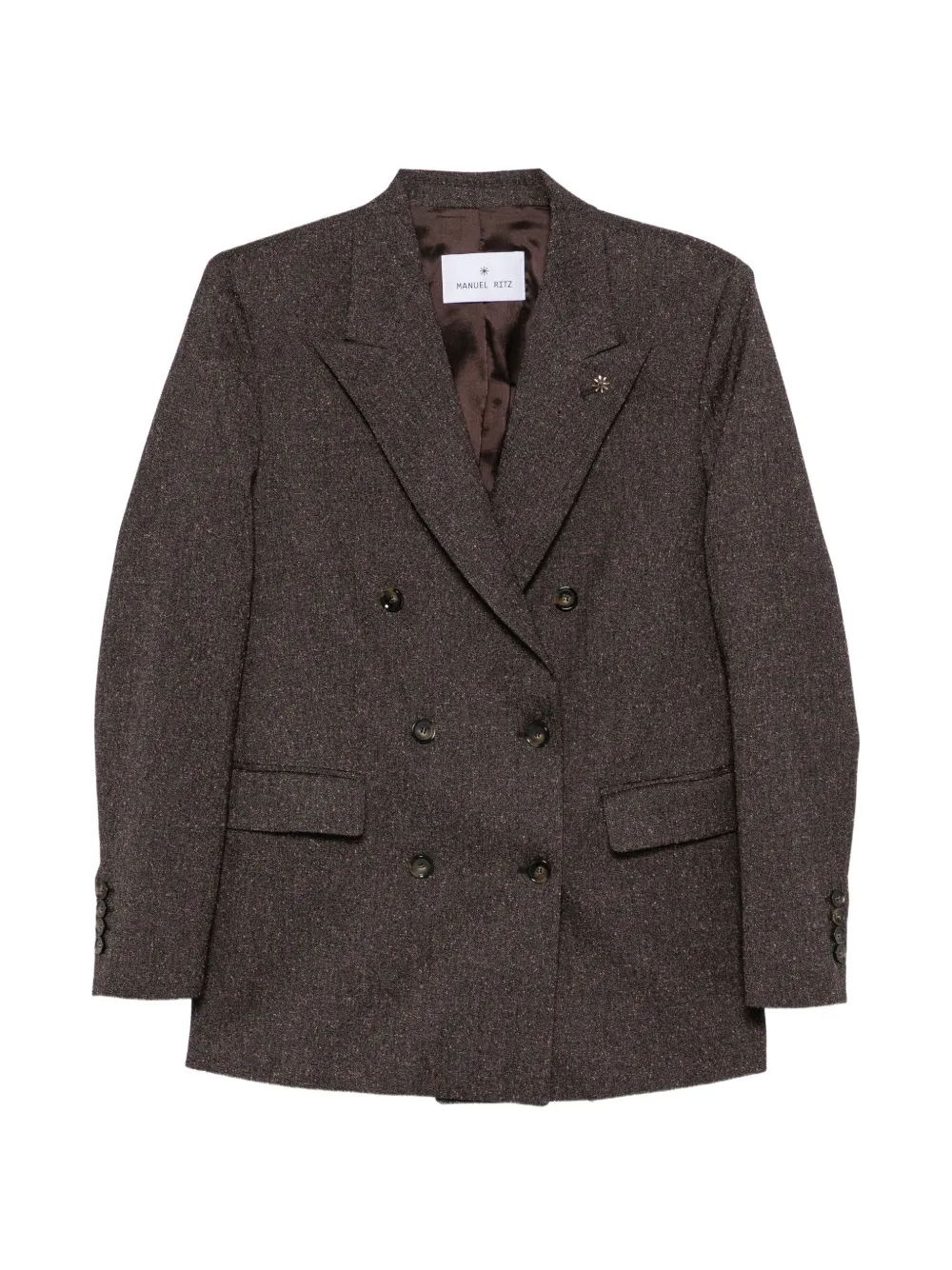 Manuel Ritz double-breasted jacket - Brown