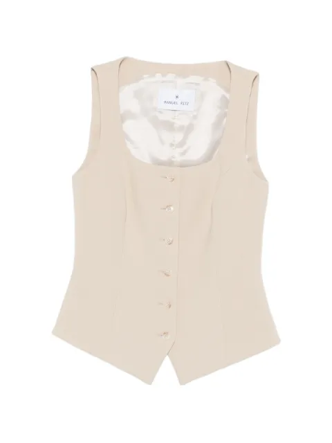 Manuel Ritz button-up square-neck waistcoat
