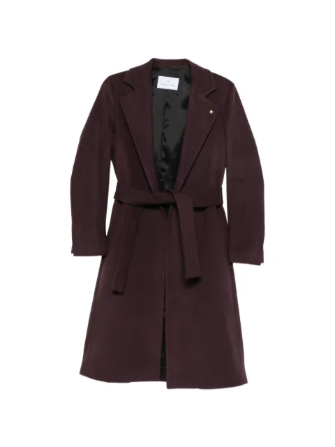 Manuel Ritz belted notch-lapel coat