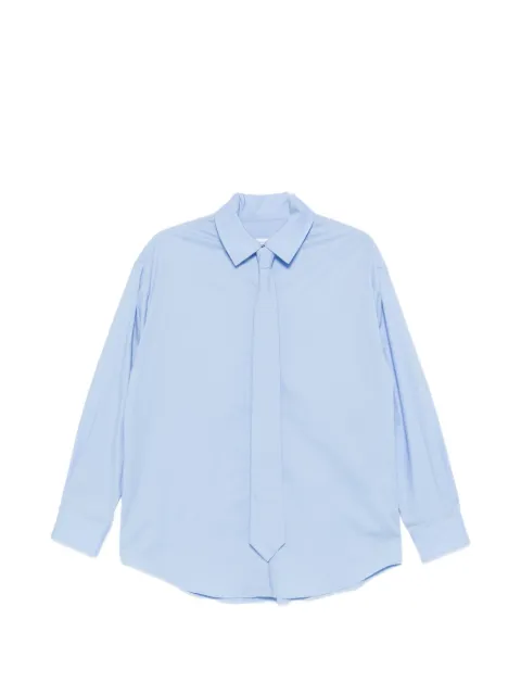 Manuel Ritz cotton tie-detail shirt
