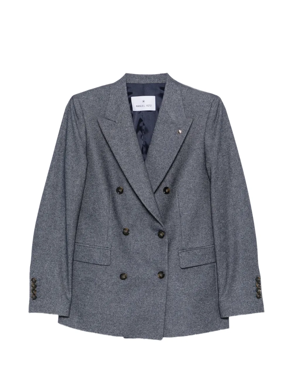 Manuel Ritz double-breasted blazer - Blau