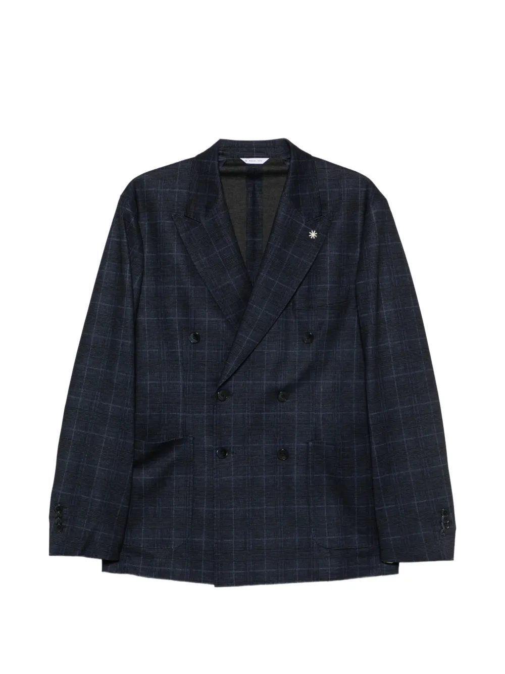 Manuel Ritz check-pattern double-breasted suit | azul | Image 1
