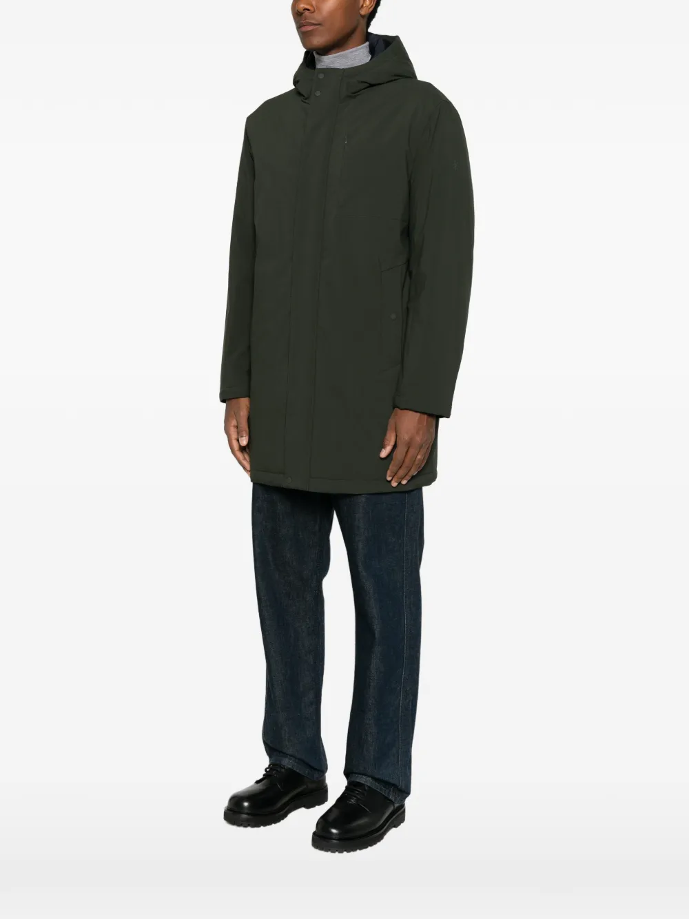 Manuel Ritz Technische parka met capuchon Groen