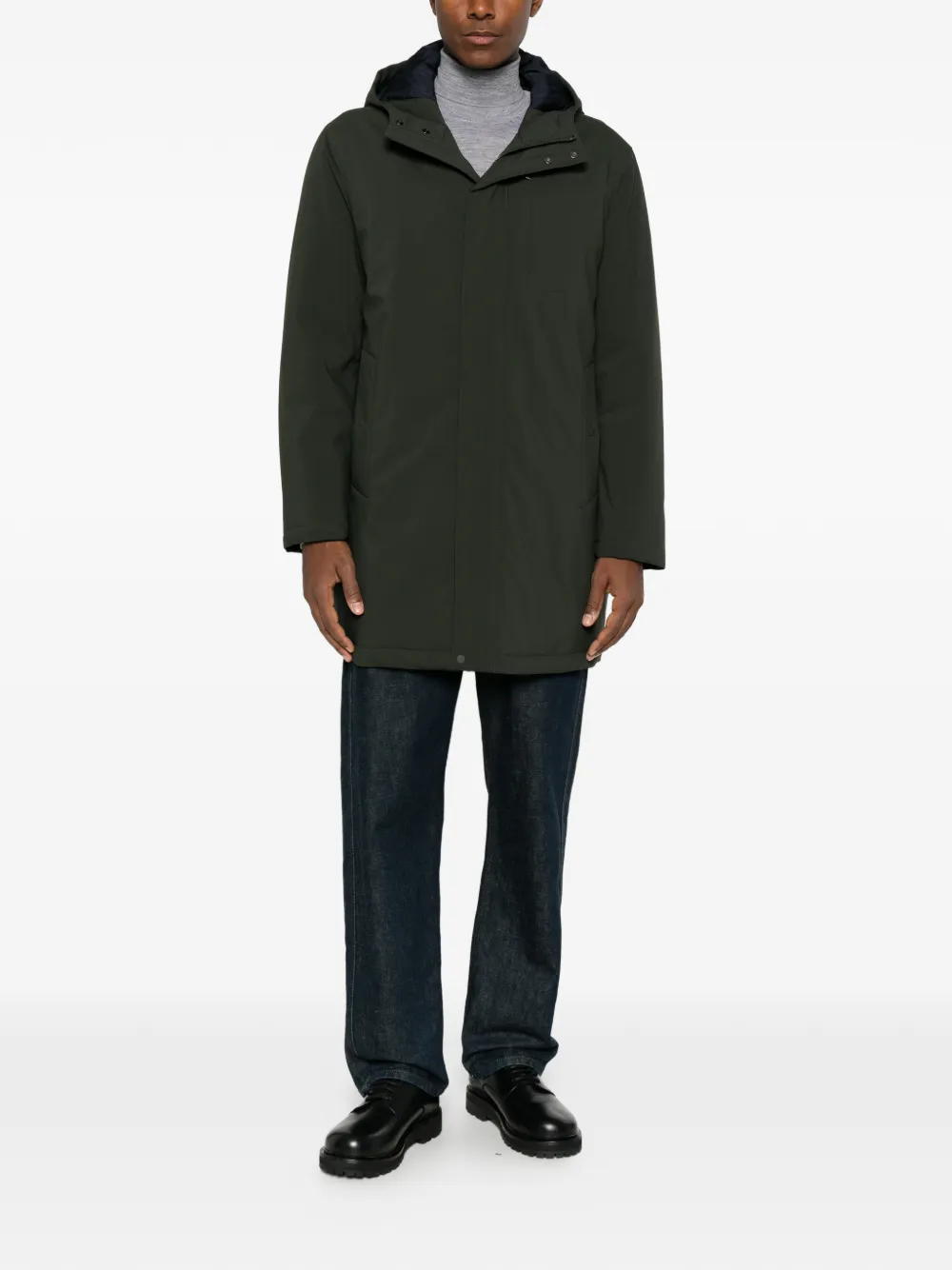 Manuel Ritz Technische parka met capuchon Groen